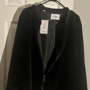 Fashion Nova Black Faux Fur Jacket